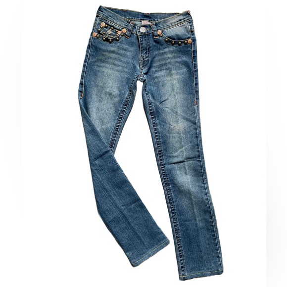 Women’s True Religion Jeans Straight Leg Size 28 - Picture 1 of 6